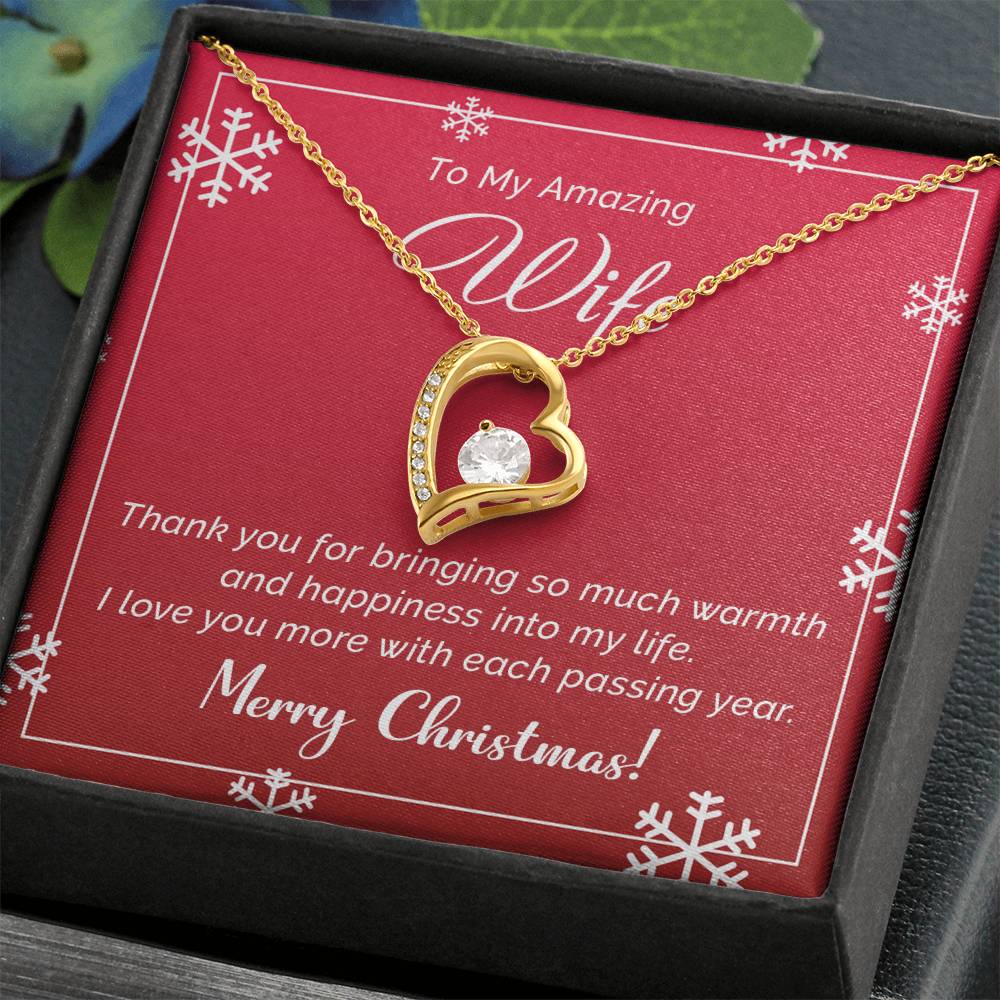 Romantic Merry Christmas Necklace Gift for Your Amazing Wife A1043