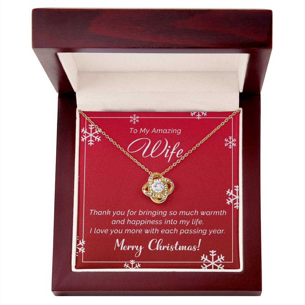 Romantic Merry Christmas Necklace Gift for Your Amazing Wife A1043