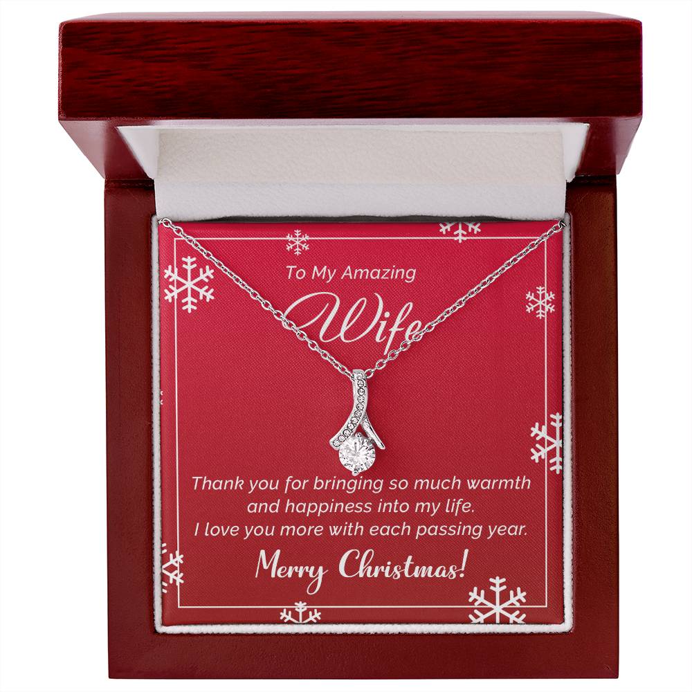 Romantic Merry Christmas Necklace Gift for Your Amazing Wife A1043