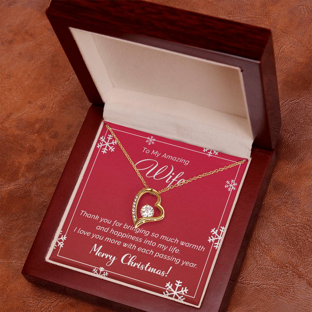 Romantic Merry Christmas Necklace Gift for Your Amazing Wife A1043