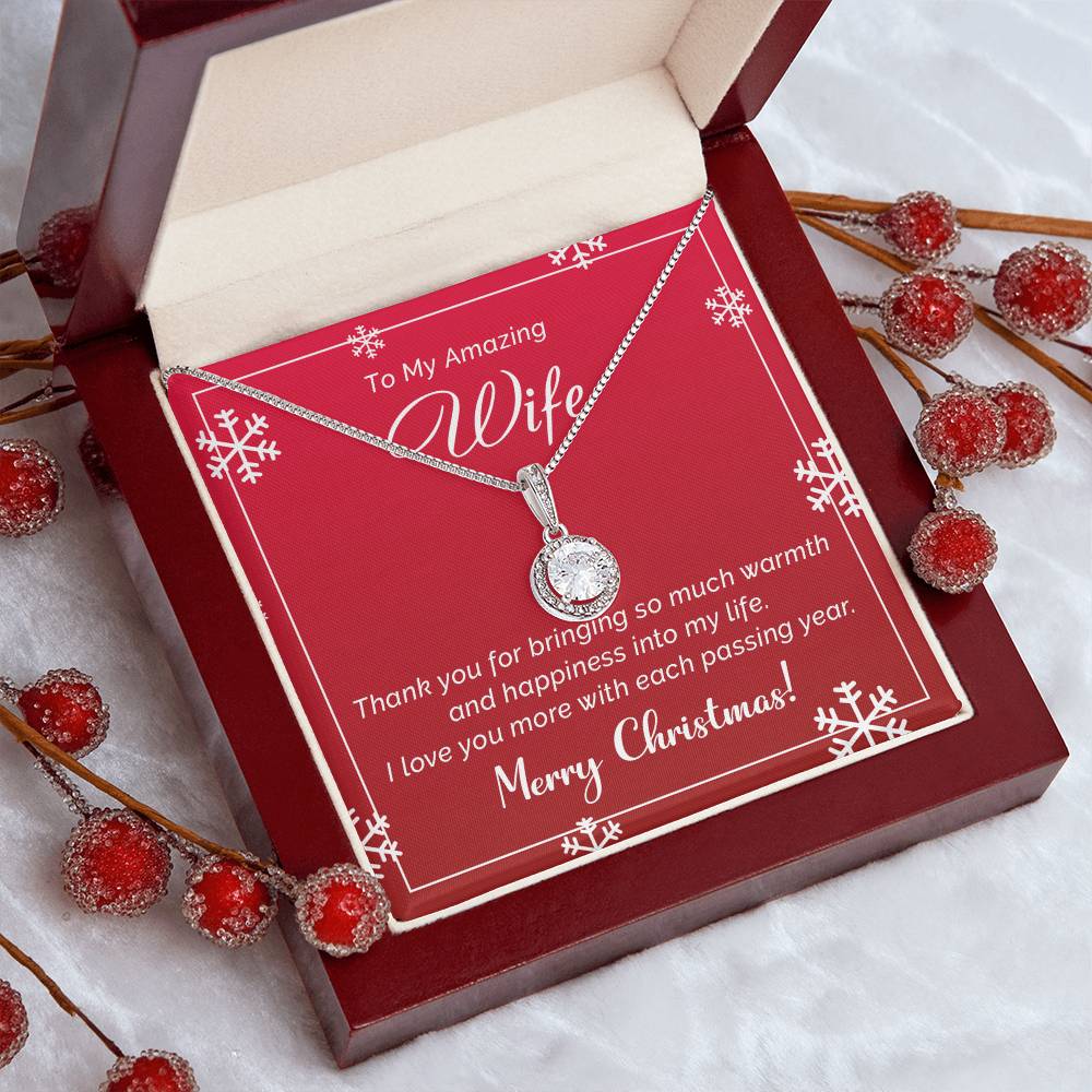 Romantic Merry Christmas Necklace Gift for Your Amazing Wife A1043