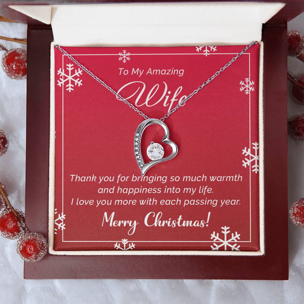 Romantic Merry Christmas Necklace Gift for Your Amazing Wife A1043