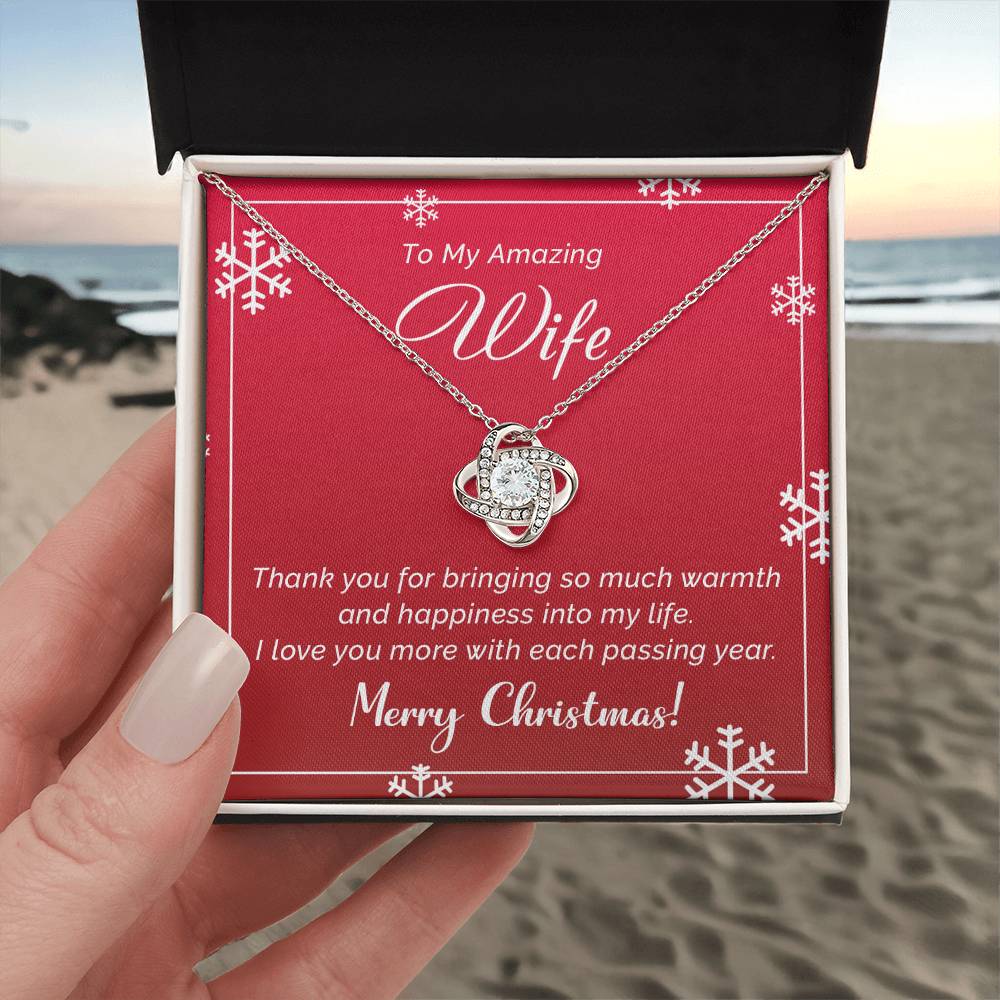 Romantic Merry Christmas Necklace Gift for Your Amazing Wife A1043