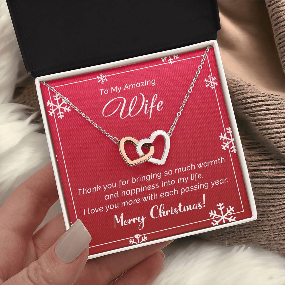 Romantic Merry Christmas Necklace Gift for Your Amazing Wife A1043