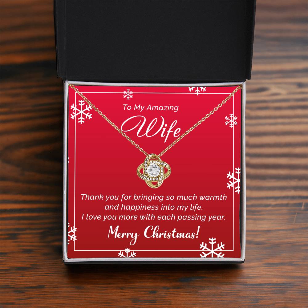 Romantic Merry Christmas Necklace Gift for Your Amazing Wife A1043