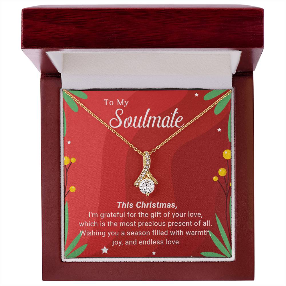 To My Soulmate: Merry Christmas Necklace Gift – A Symbol of Our Eternal Love A1049