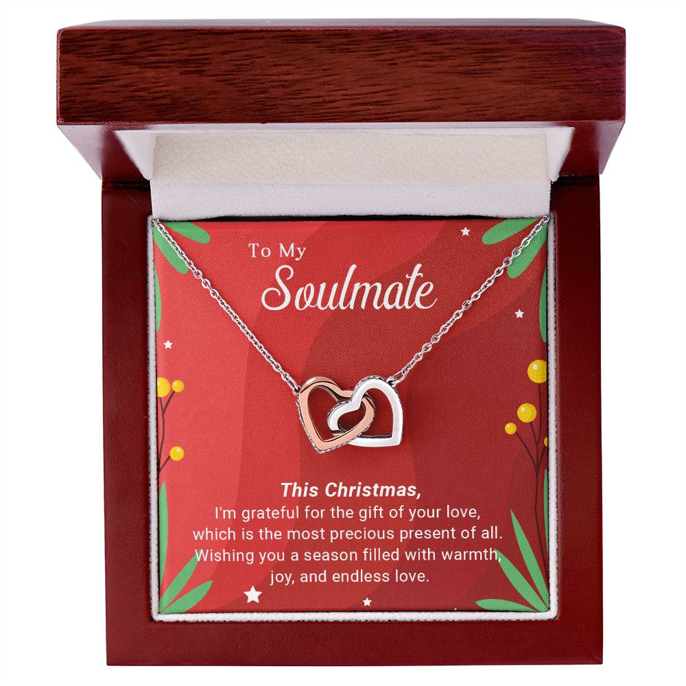 To My Soulmate: Merry Christmas Necklace Gift – A Symbol of Our Eternal Love A1049