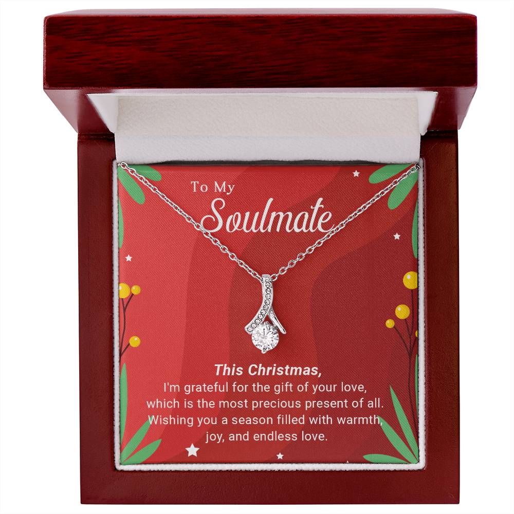 To My Soulmate: Merry Christmas Necklace Gift – A Symbol of Our Eternal Love A1049