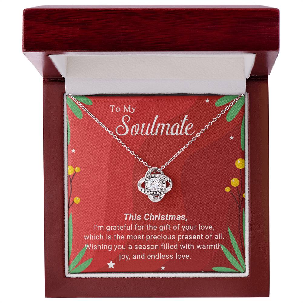 To My Soulmate: Merry Christmas Necklace Gift – A Symbol of Our Eternal Love A1049