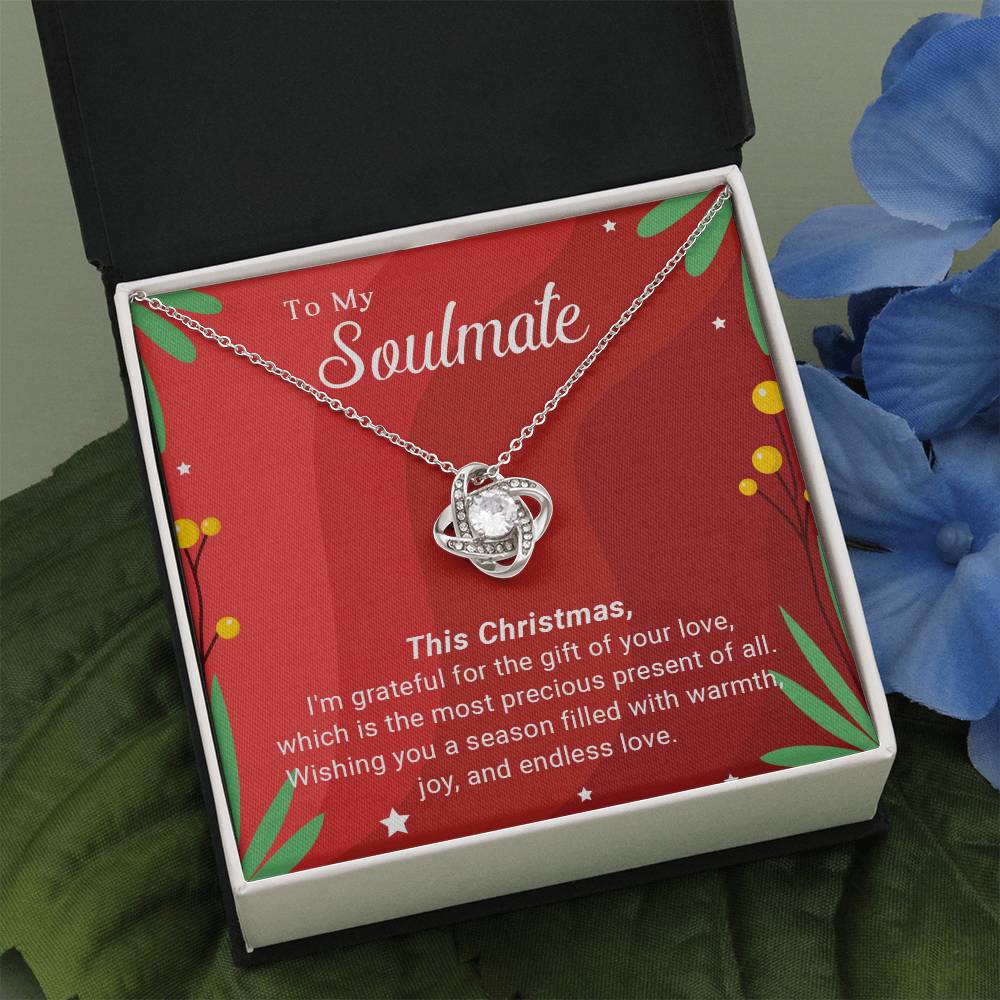 To My Soulmate: Merry Christmas Necklace Gift – A Symbol of Our Eternal Love A1049