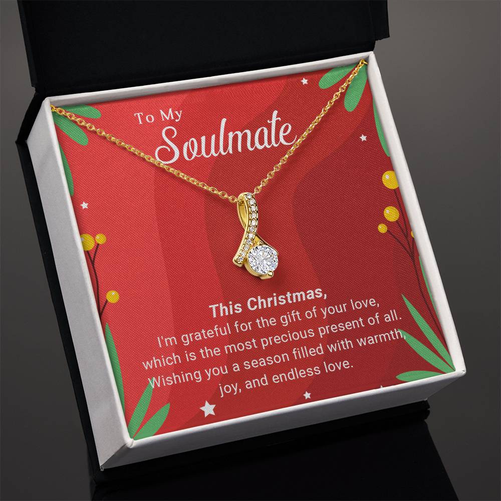 To My Soulmate: Merry Christmas Necklace Gift – A Symbol of Our Eternal Love A1049