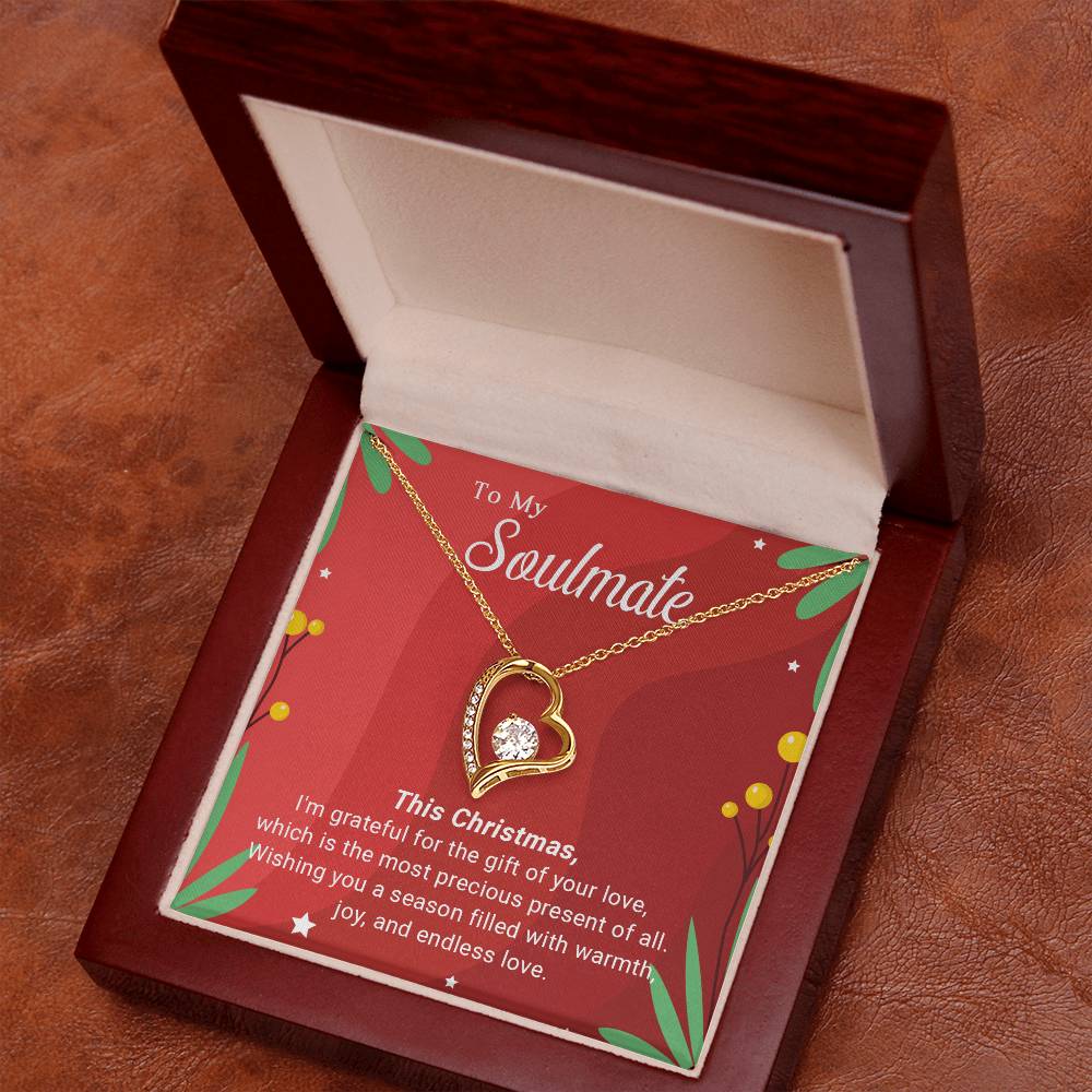 To My Soulmate: Merry Christmas Necklace Gift – A Symbol of Our Eternal Love A1049