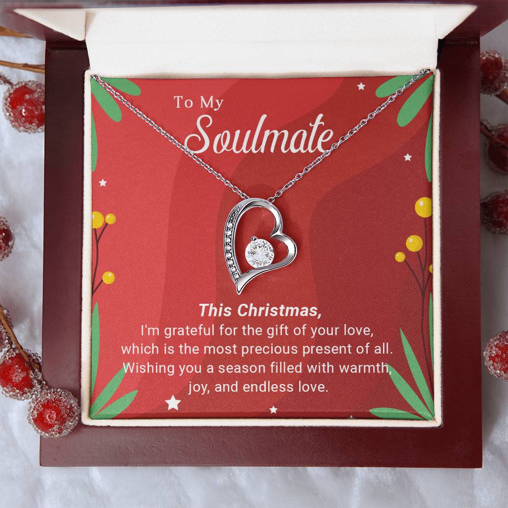 To My Soulmate: Merry Christmas Necklace Gift – A Symbol of Our Eternal Love A1049