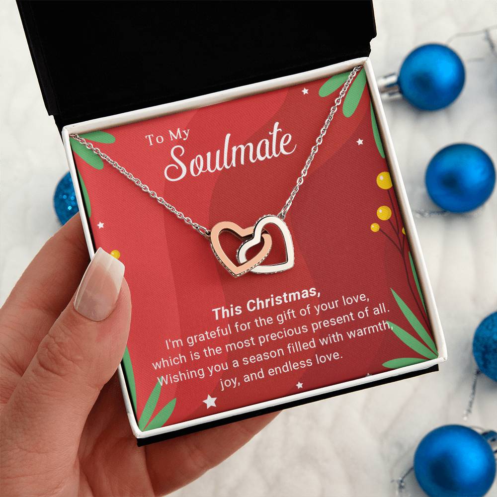 To My Soulmate: Merry Christmas Necklace Gift – A Symbol of Our Eternal Love A1049