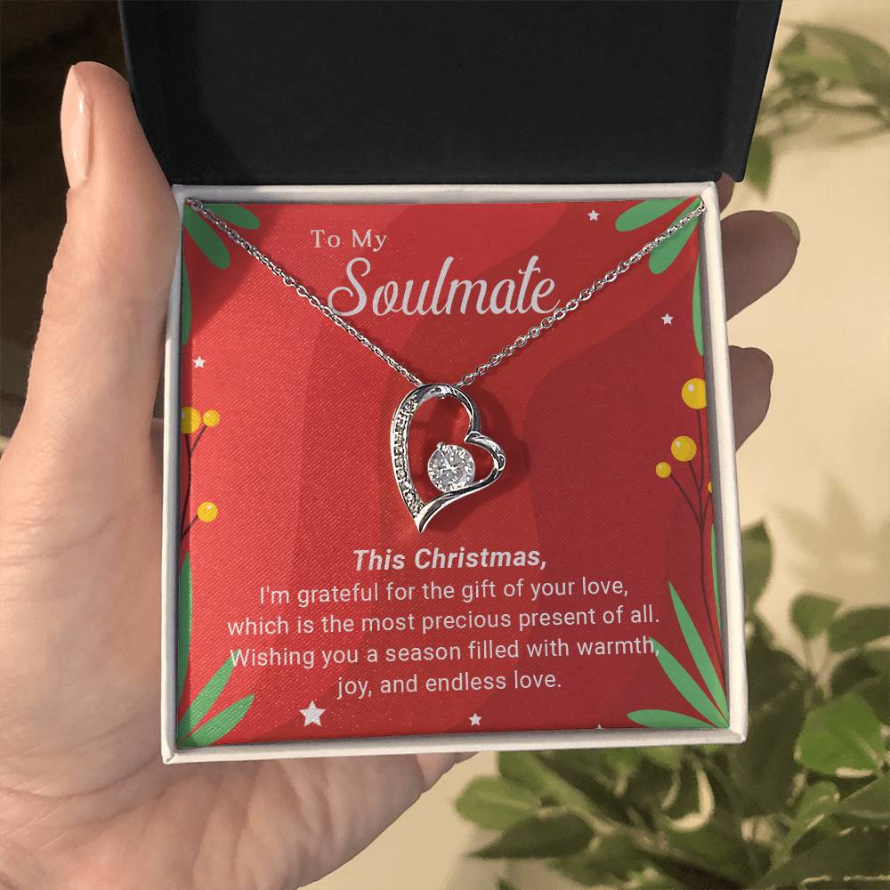 To My Soulmate: Merry Christmas Necklace Gift – A Symbol of Our Eternal Love A1049