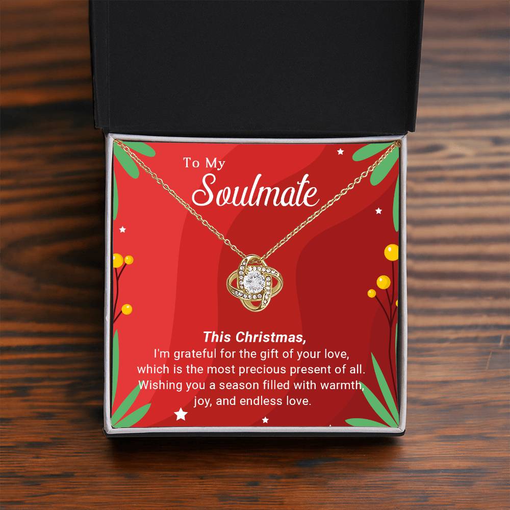 To My Soulmate: Merry Christmas Necklace Gift – A Symbol of Our Eternal Love A1049