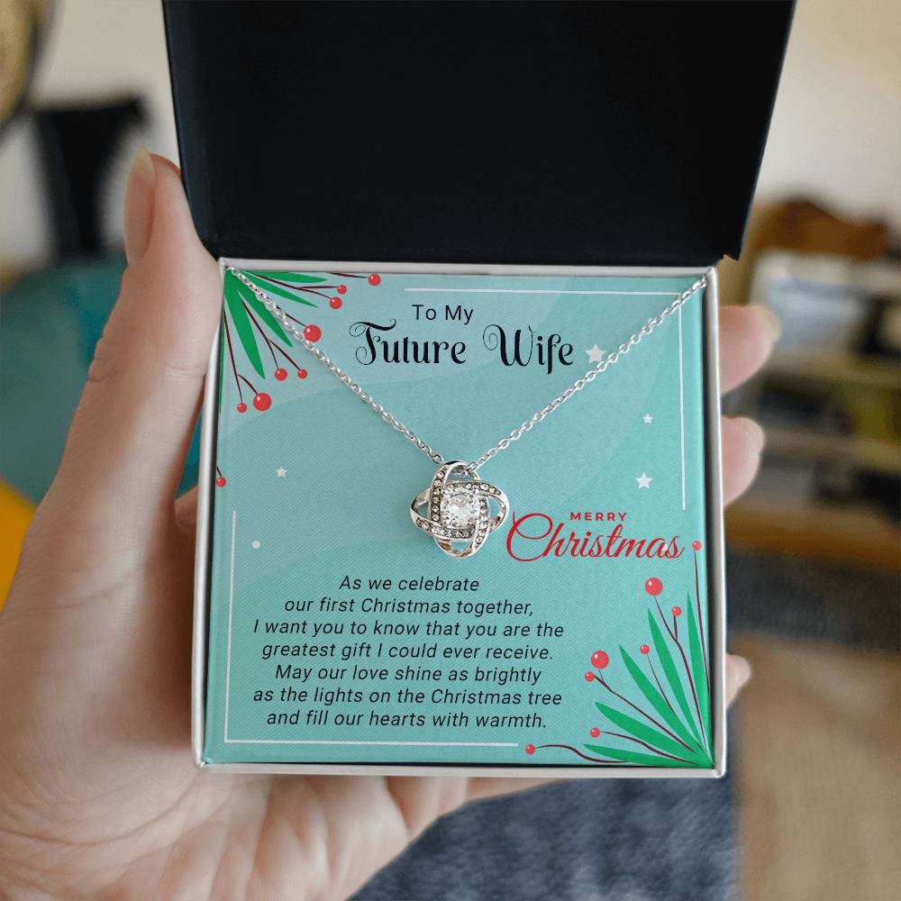 Merry Christmas, My Love: Necklace Gift for Your Future Wife with Love and Promise A1051