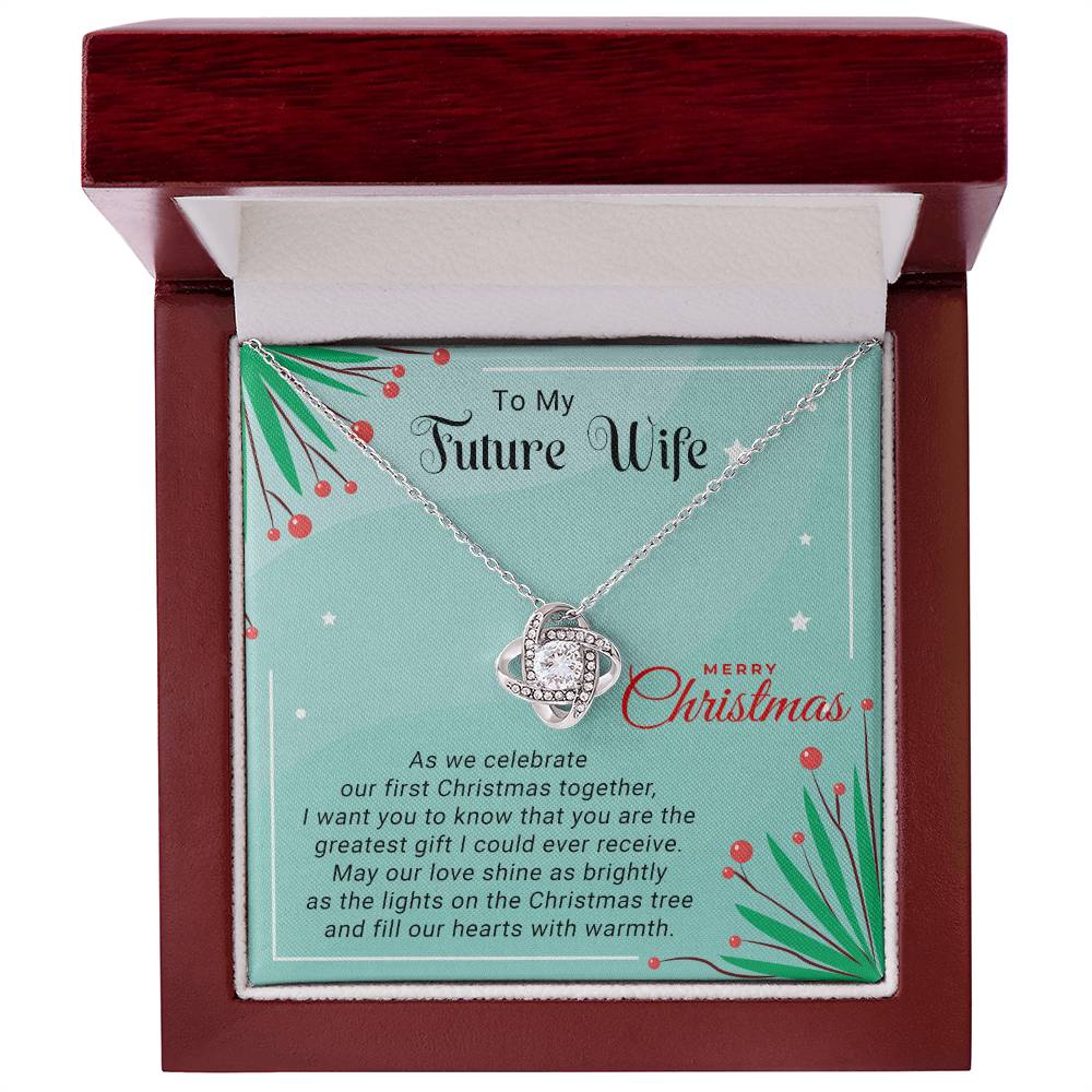 Merry Christmas, My Love: Necklace Gift for Your Future Wife with Love and Promise A1051