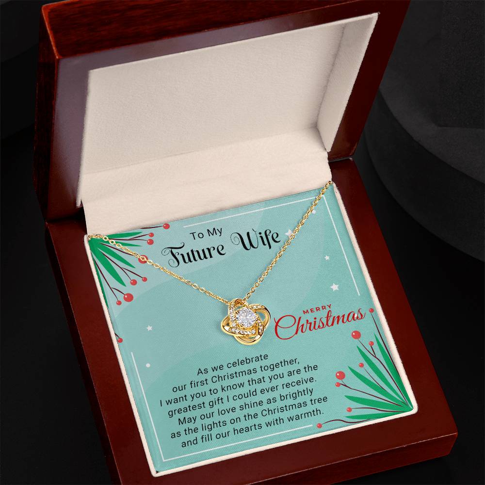 Merry Christmas, My Love: Necklace Gift for Your Future Wife with Love and Promise A1051