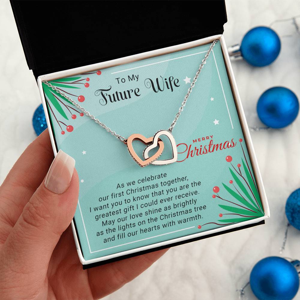 Merry Christmas, My Love: Necklace Gift for Your Future Wife with Love and Promise A1051