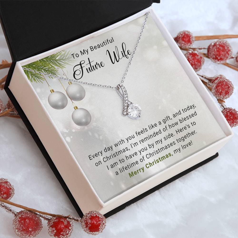 Celebrate Christmas with Love: Necklace Gift for My Beautiful Future Wife A1052