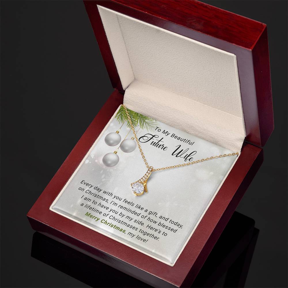 Celebrate Christmas with Love: Necklace Gift for My Beautiful Future Wife A1052