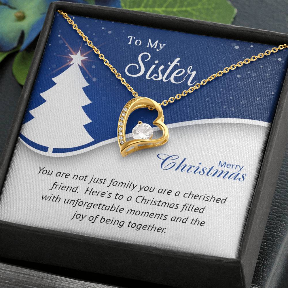 To My Sister, My Best Friend: A Christmas Necklace to Celebrate Our Bond A1056