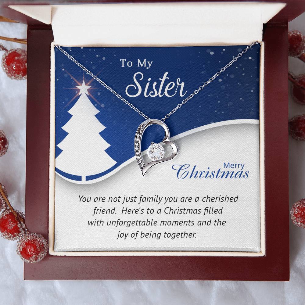 To My Sister, My Best Friend: A Christmas Necklace to Celebrate Our Bond A1056