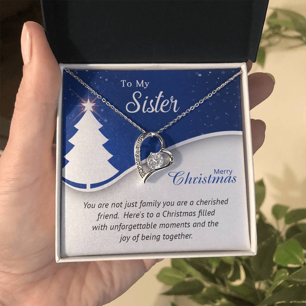 To My Sister, My Best Friend: A Christmas Necklace to Celebrate Our Bond A1056