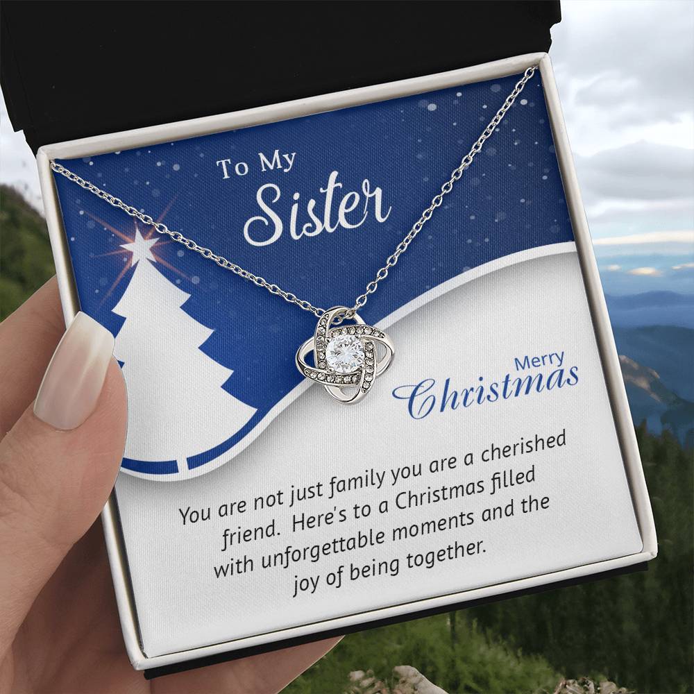 To My Sister, My Best Friend: A Christmas Necklace to Celebrate Our Bond A1056