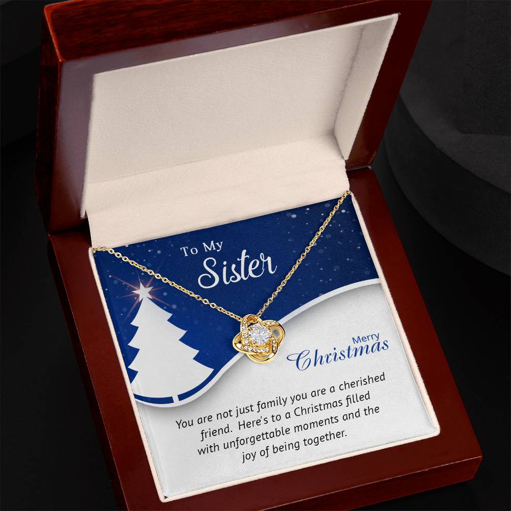 To My Sister, My Best Friend: A Christmas Necklace to Celebrate Our Bond A1056