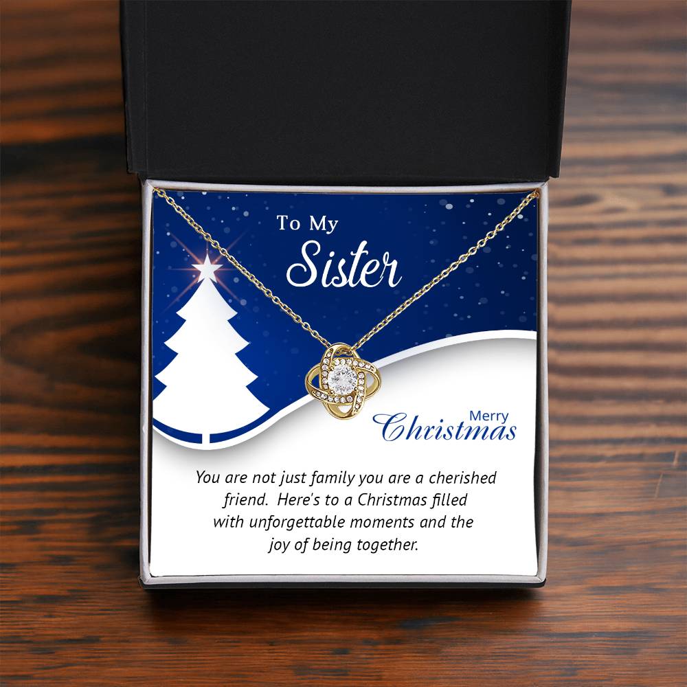 To My Sister, My Best Friend: A Christmas Necklace to Celebrate Our Bond A1056