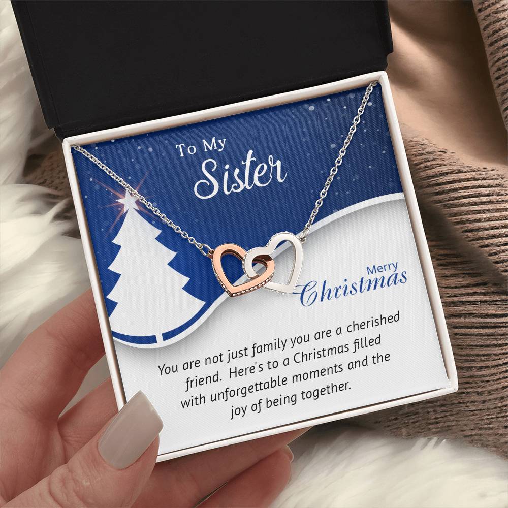 To My Sister, My Best Friend: A Christmas Necklace to Celebrate Our Bond A1056