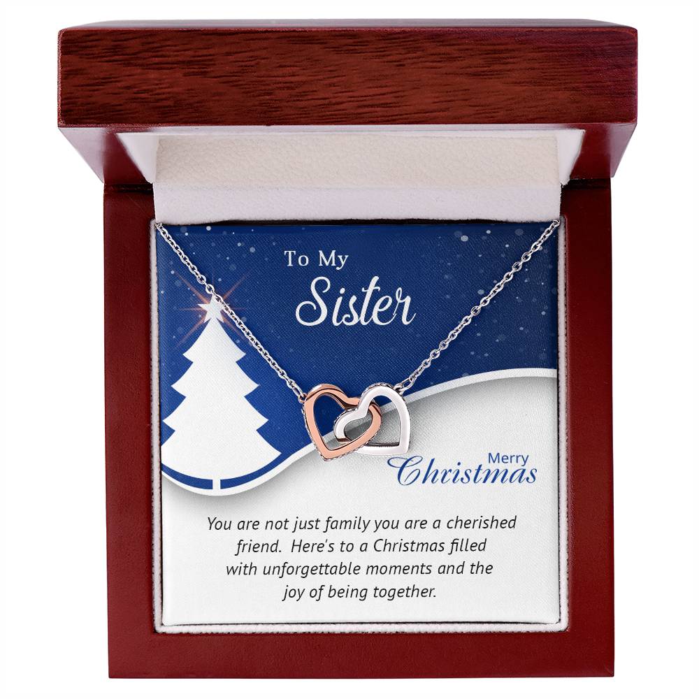 To My Sister, My Best Friend: A Christmas Necklace to Celebrate Our Bond A1056