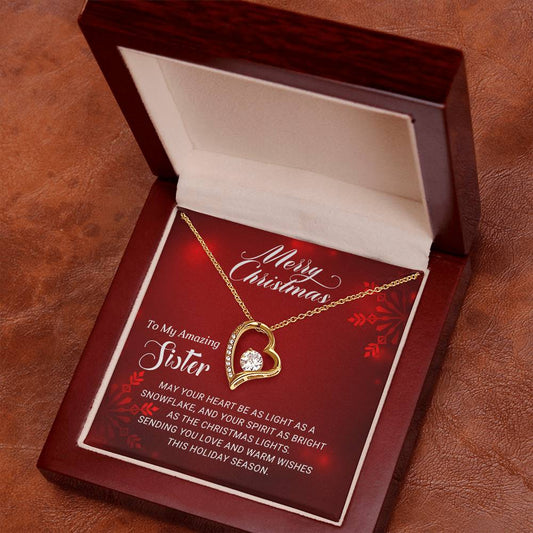 For My Amazing Sister: A Christmas Necklace Gift to Treasure Forever A1058