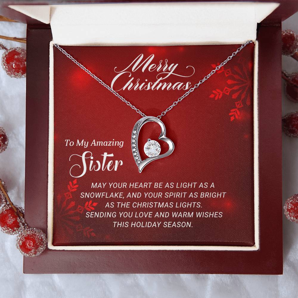 For My Amazing Sister: A Christmas Necklace Gift to Treasure Forever A1058