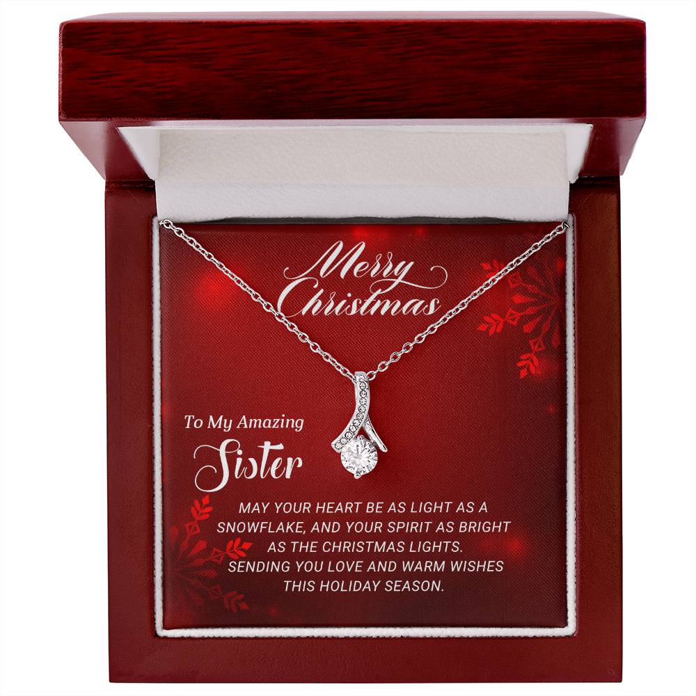 For My Amazing Sister: A Christmas Necklace Gift to Treasure Forever A1058