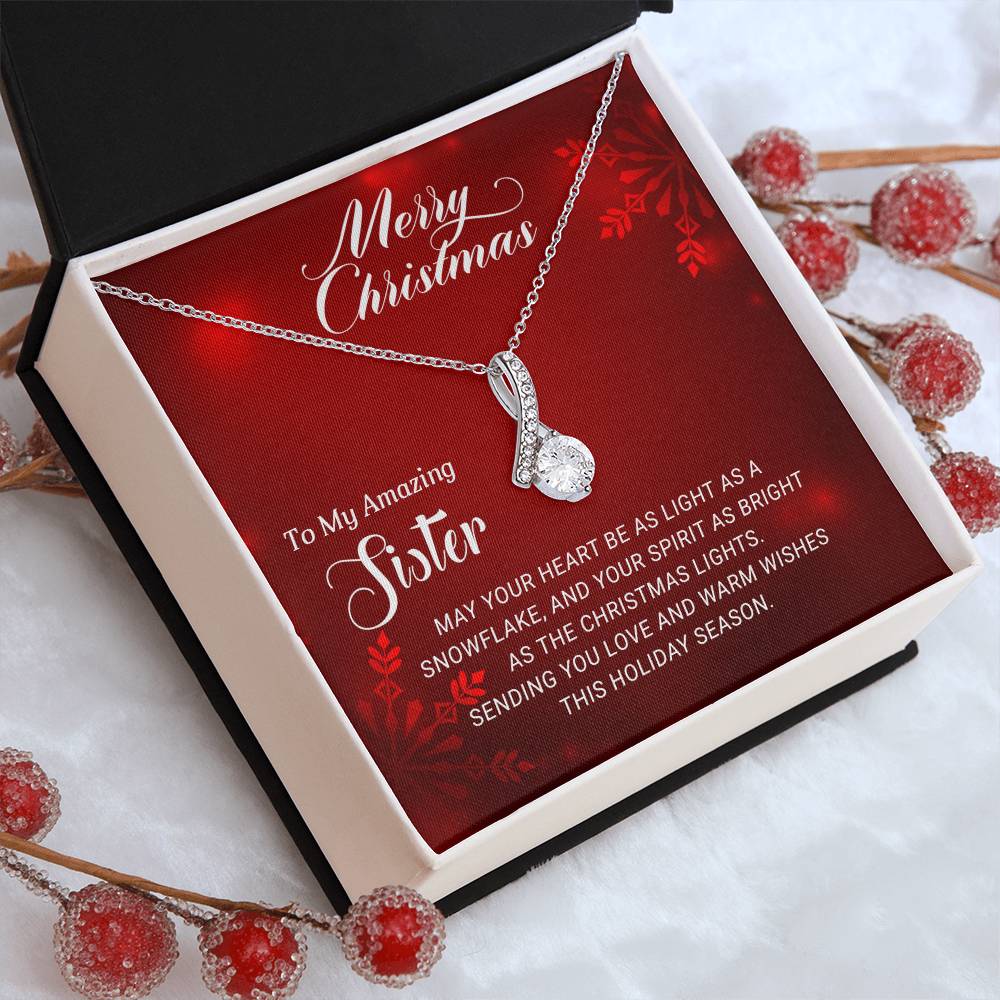 For My Amazing Sister: A Christmas Necklace Gift to Treasure Forever A1058