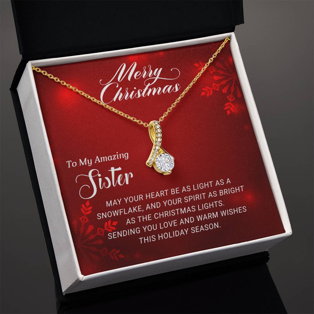 For My Amazing Sister: A Christmas Necklace Gift to Treasure Forever A1058