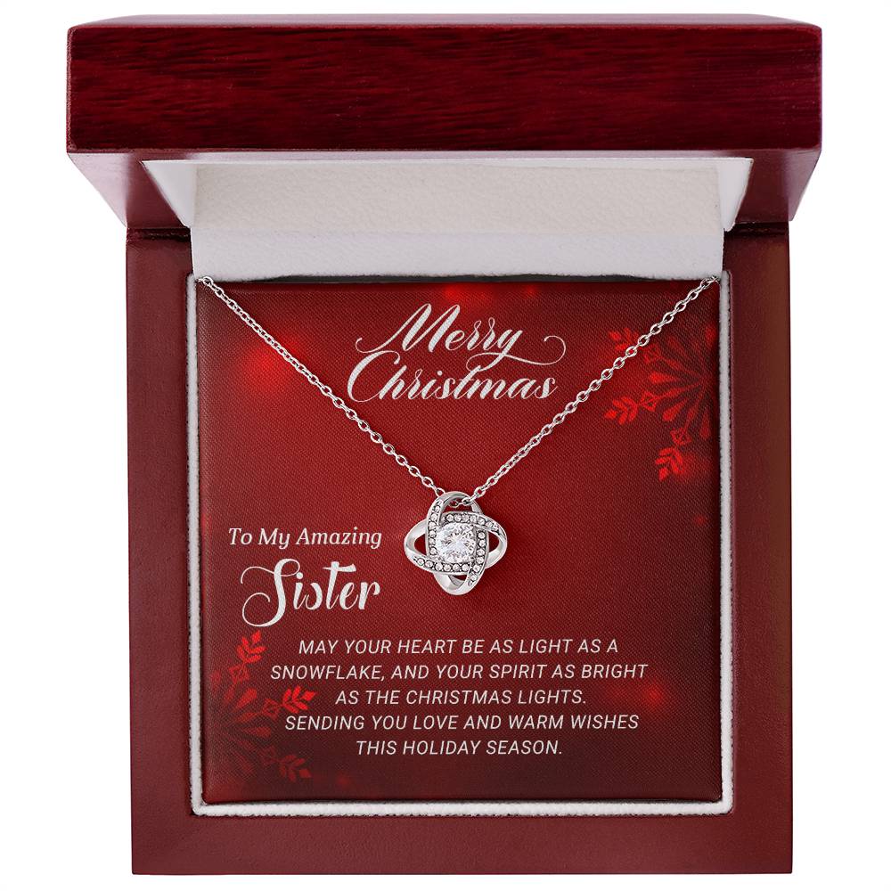 For My Amazing Sister: A Christmas Necklace Gift to Treasure Forever A1058