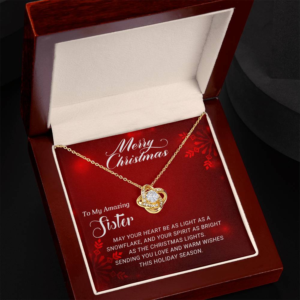 For My Amazing Sister: A Christmas Necklace Gift to Treasure Forever A1058