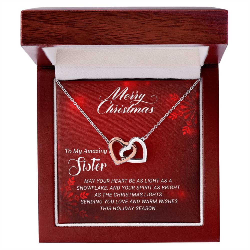 For My Amazing Sister: A Christmas Necklace Gift to Treasure Forever A1058