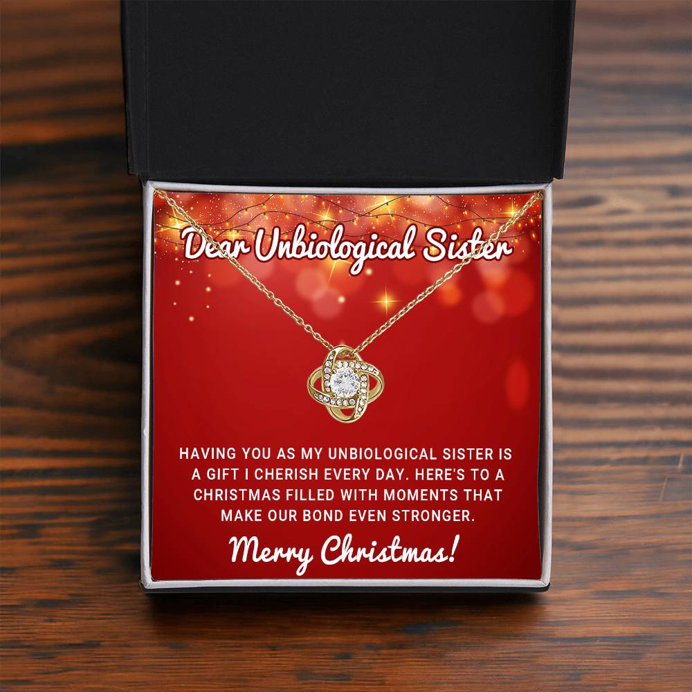 A Christmas Wish for My Unbiological Sister – A Necklace of Love & Joy A1063