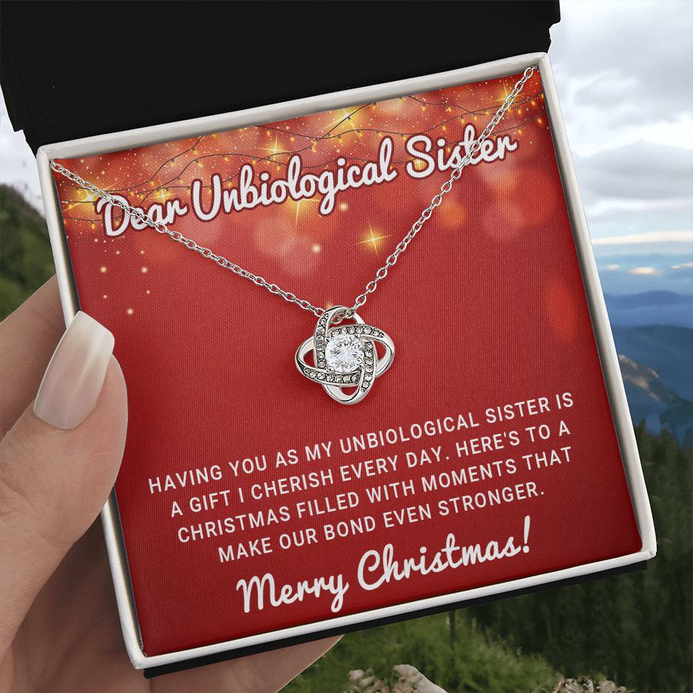 A Christmas Wish for My Unbiological Sister – A Necklace of Love & Joy A1063