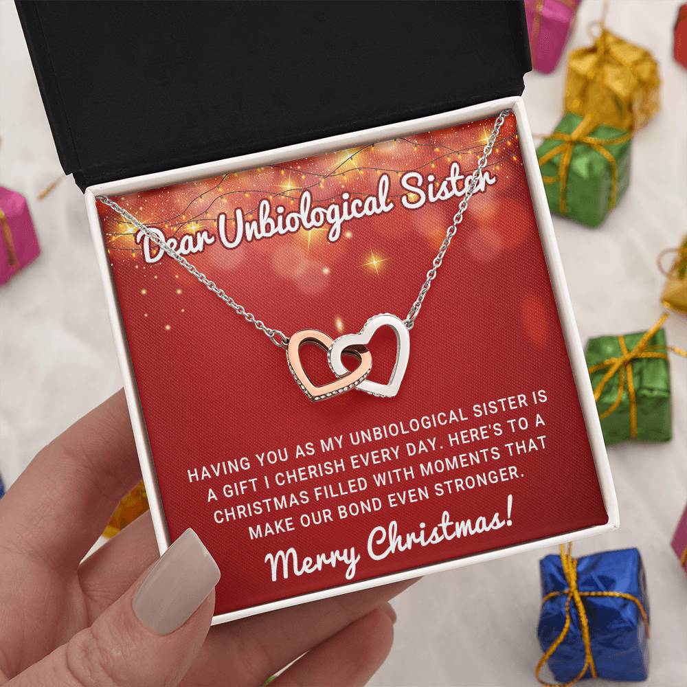 A Christmas Wish for My Unbiological Sister – A Necklace of Love & Joy A1063