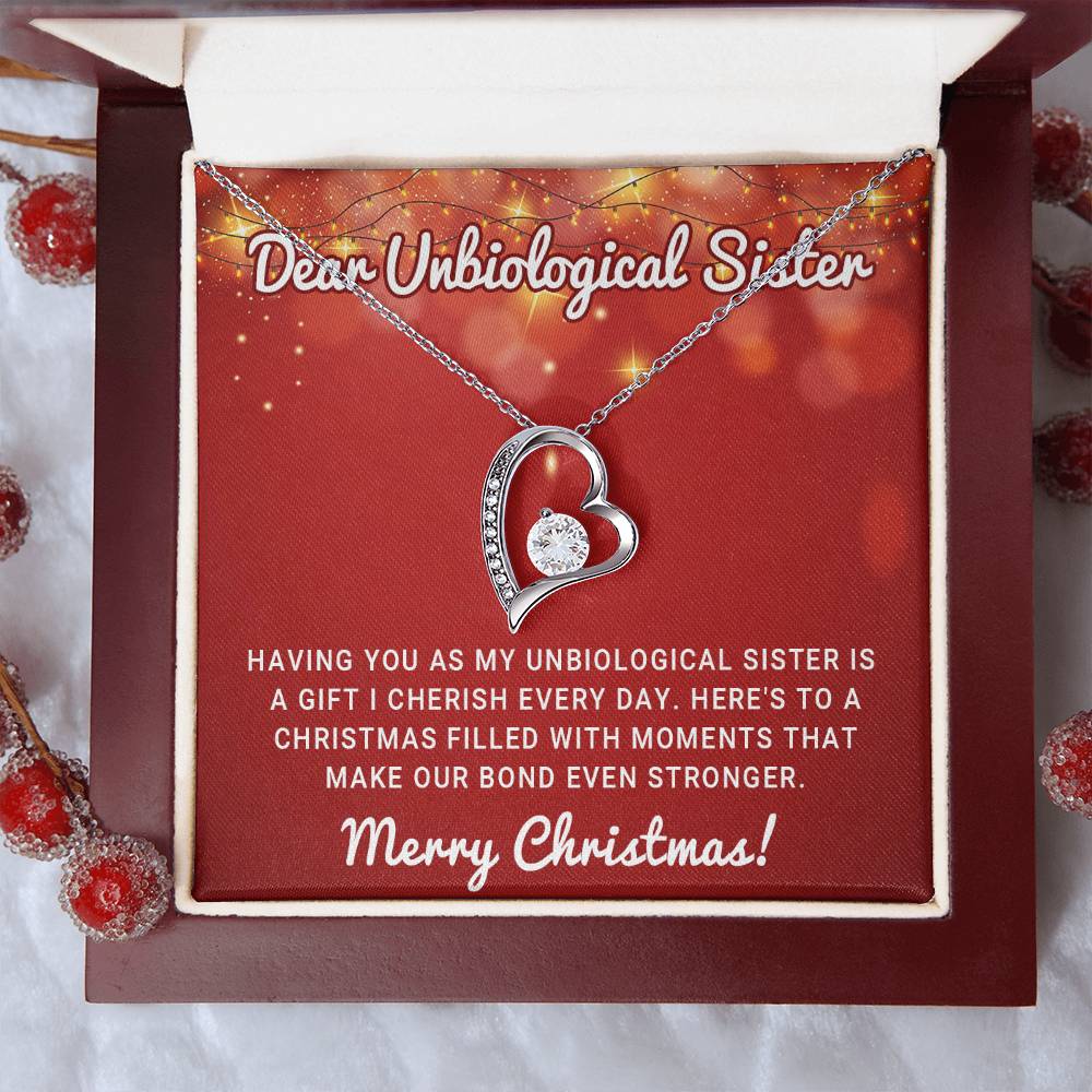 A Christmas Wish for My Unbiological Sister – A Necklace of Love & Joy A1063