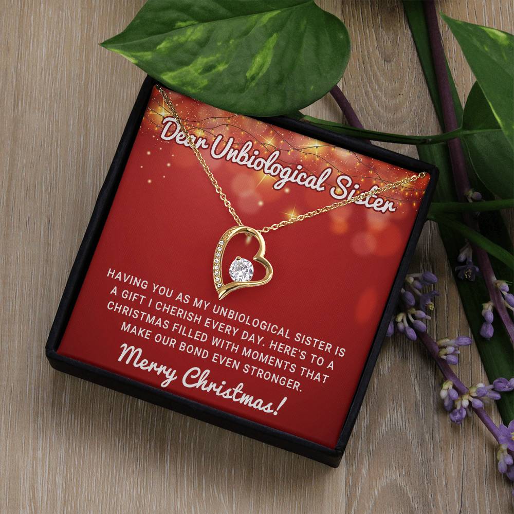 A Christmas Wish for My Unbiological Sister – A Necklace of Love & Joy A1063