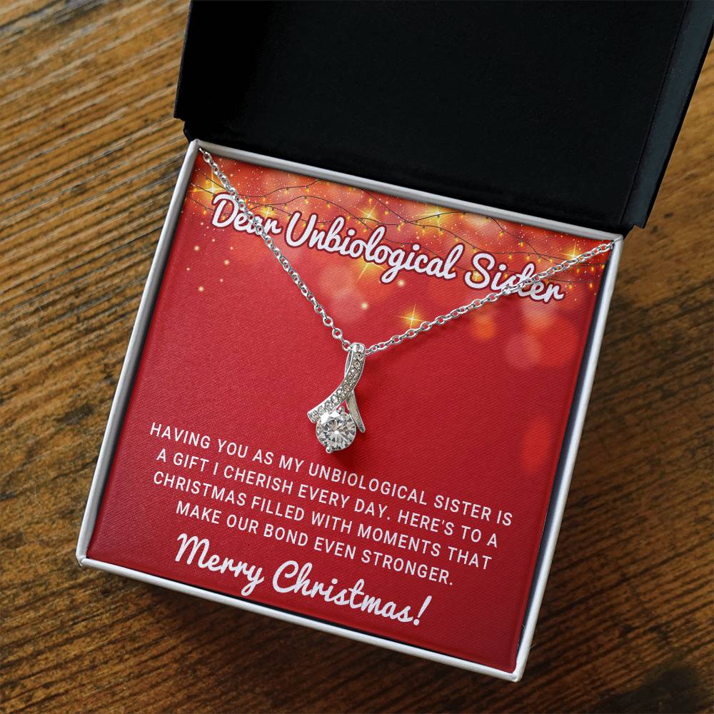 A Christmas Wish for My Unbiological Sister – A Necklace of Love & Joy A1063