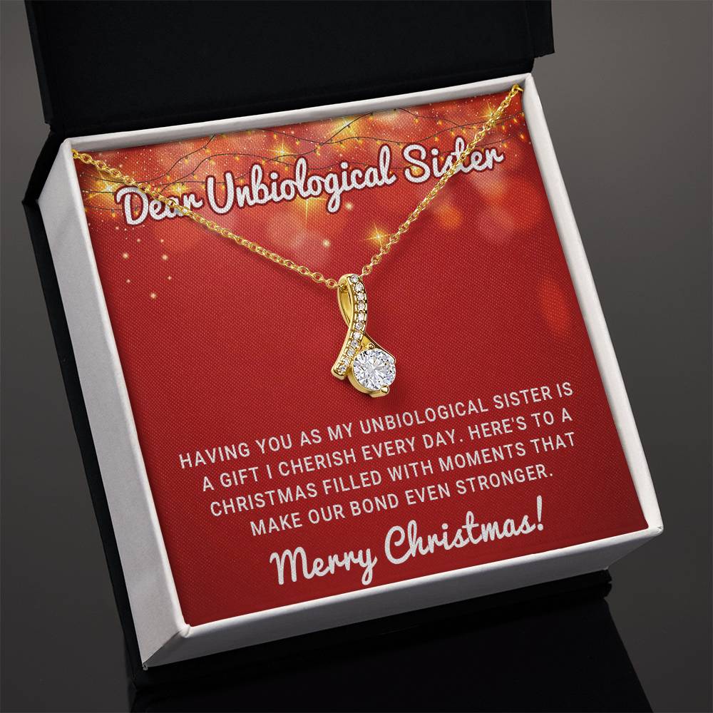 A Christmas Wish for My Unbiological Sister – A Necklace of Love & Joy A1063