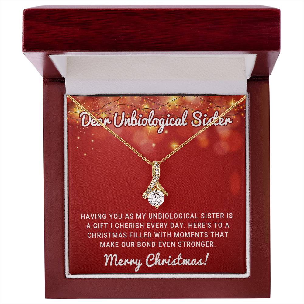 A Christmas Wish for My Unbiological Sister – A Necklace of Love & Joy A1063